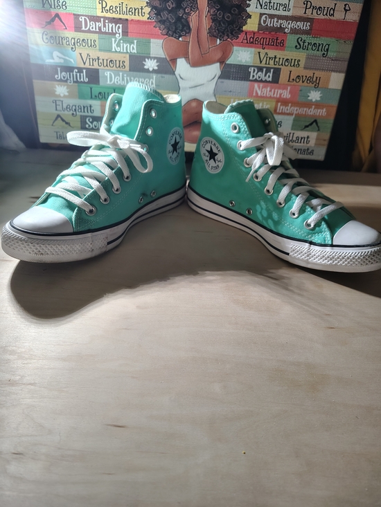Converse Other - Converse Chuck Taylor All Star High Top Sneakers - Aqua Green